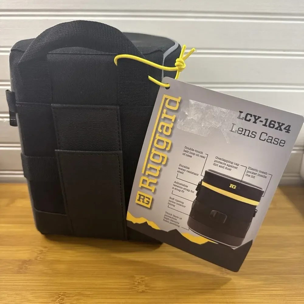 Ruggard Camera Lens Case LCY 16x4 NWT w Strap